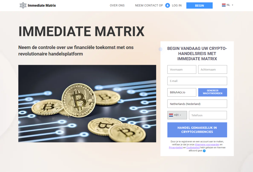 Immediate Matrix Officiële website