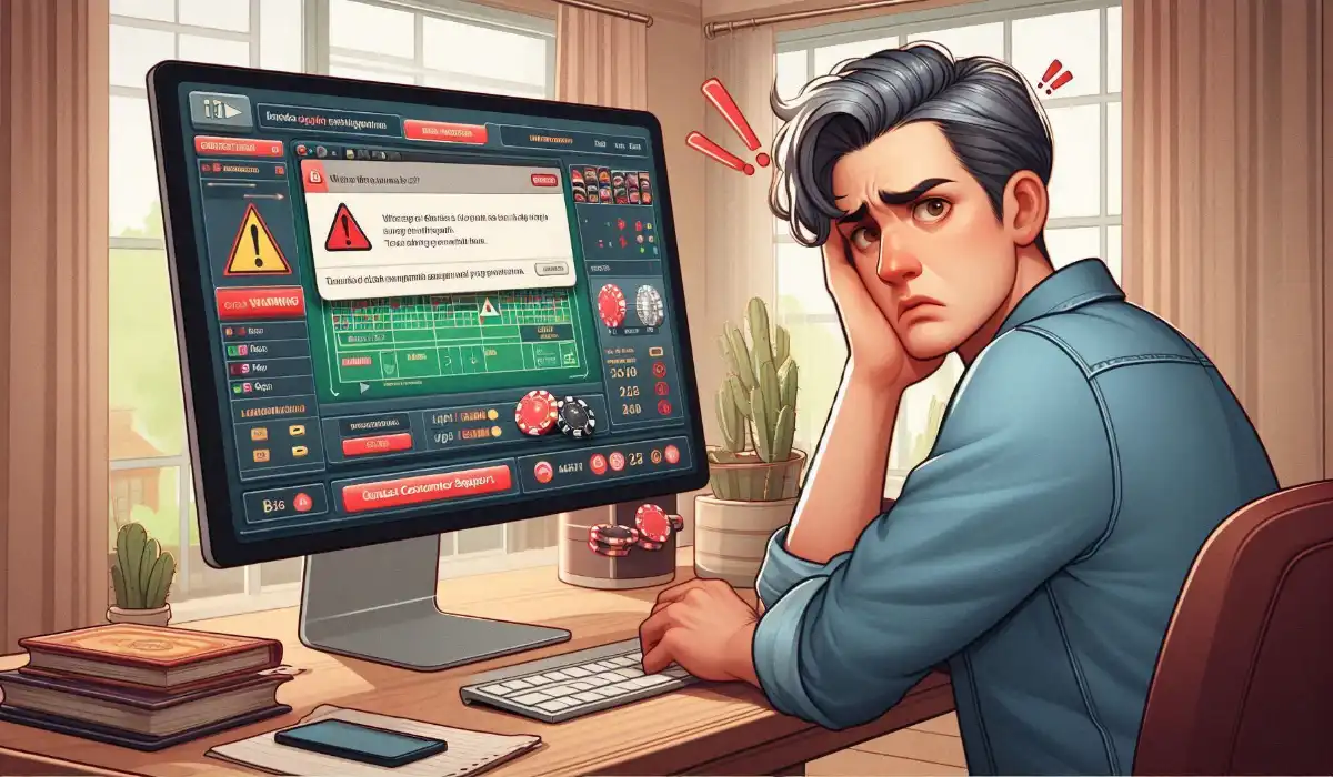 Probleem in online casino's