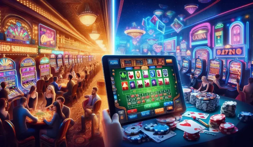 Walk-in of een online casino