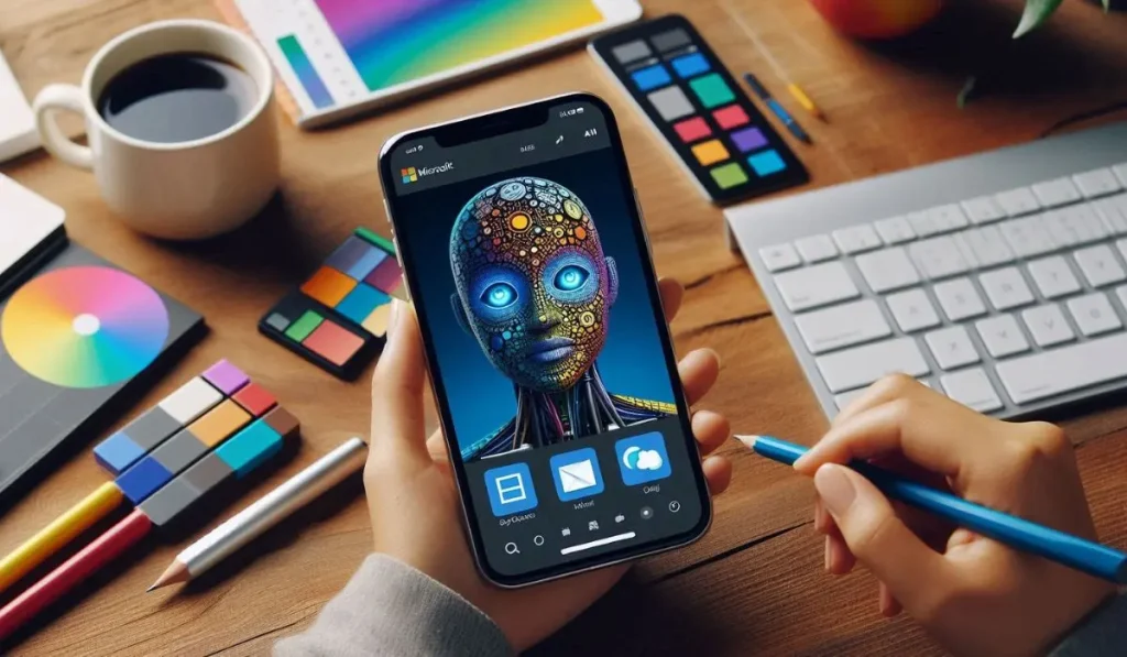 "Ontdek de nieuwe iOS- en Android-app van Microsoft voor een AI-aangedreven ontwerperplatform, geïnspireerd op Canva. Verbeter uw ontwerpprojecten met innovatieve functies en gebruiksvriendelijke tools." Microsoft-Launches-iOS-And-Android-App-For-AI-Powered