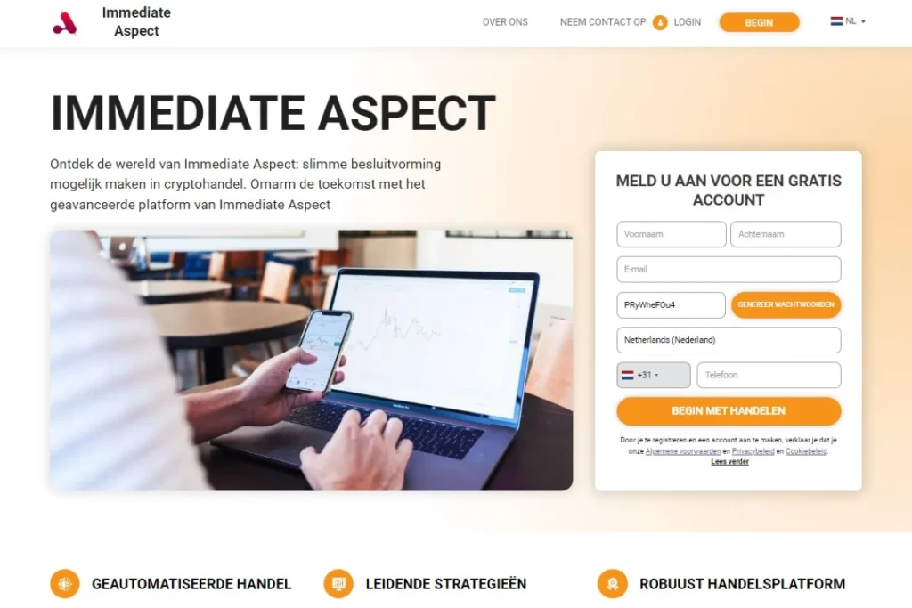 Immediate Aspect Officiële website