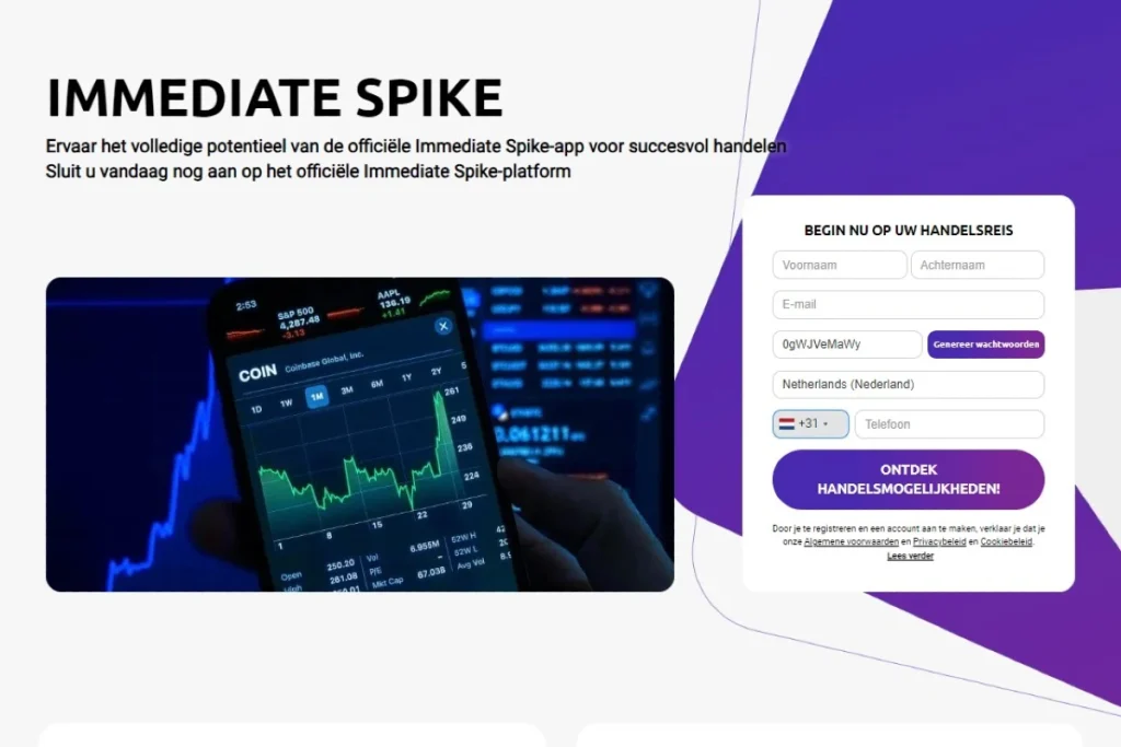 Immediate Spike officiële website