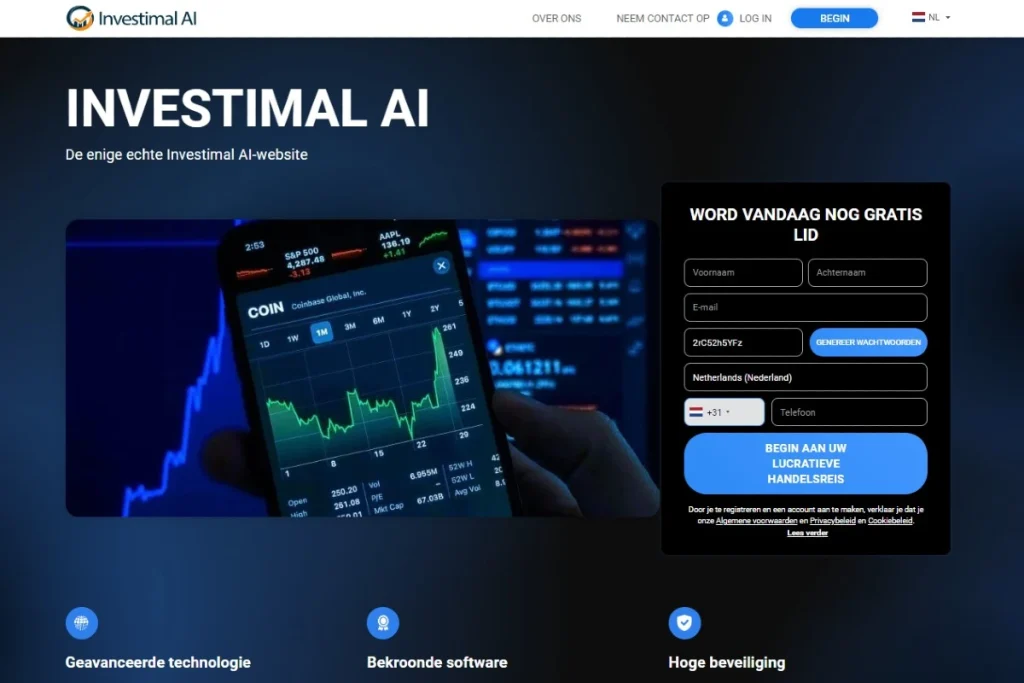 Investimal AI Officiële website