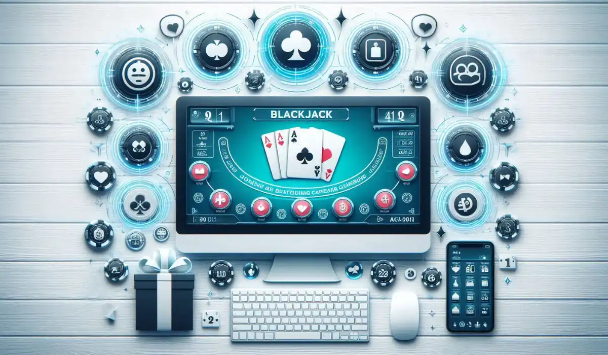 Blandar online blackjack varje hand