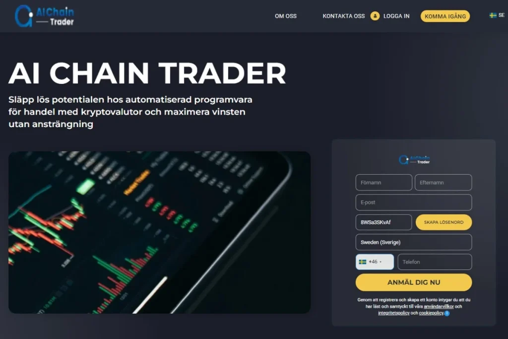 AI Chain Trader Officiell hemsida