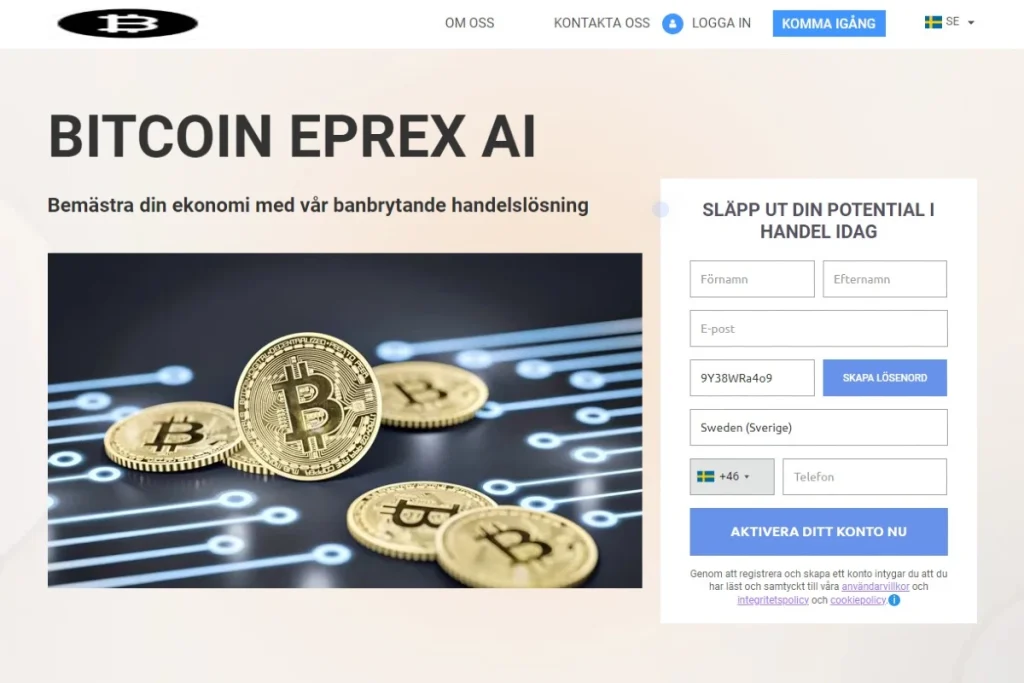 Bitcoin ePrex Ai Officiell hemsida