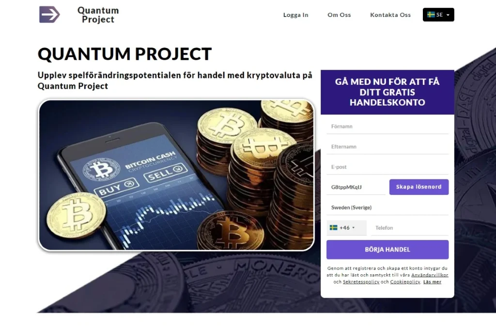 Quantum Project kryptohandelsplattform