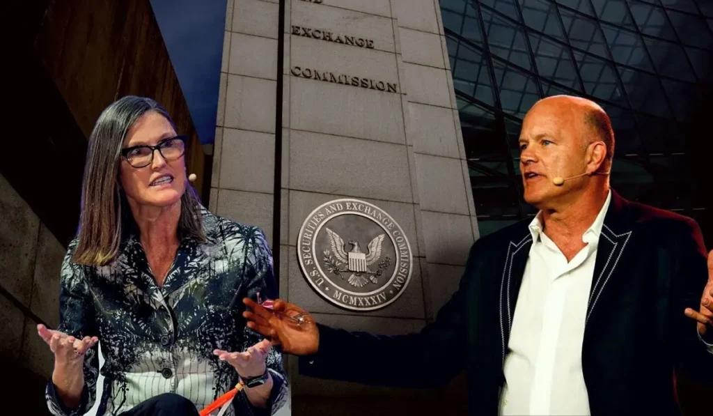 Crypto CEOs Cathie Wood and Mike Novogratz Bullish On SEC’s Bitcoin ETF Approvals