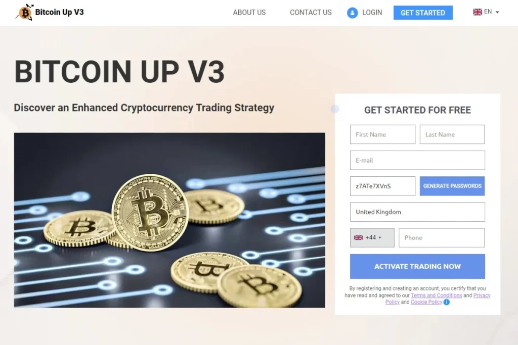 Bitcoin UP Website