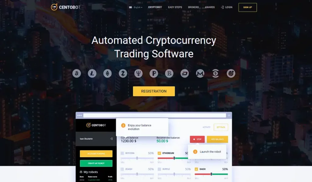 CentoBot Trading Website