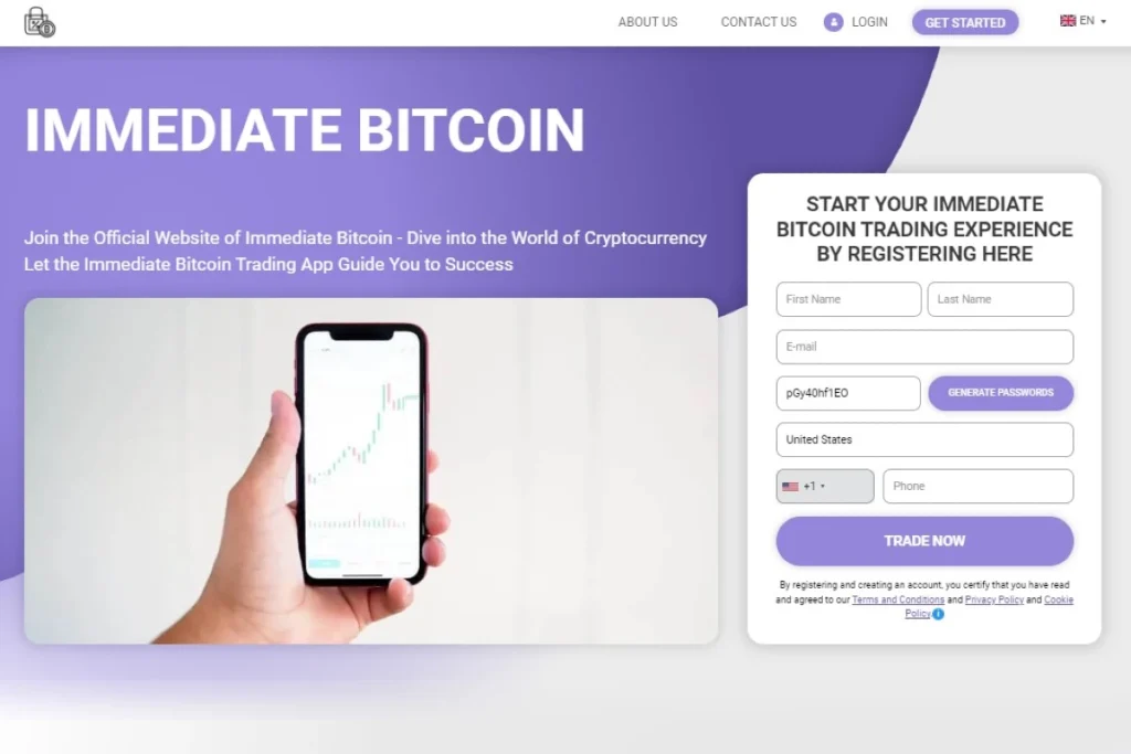 Immediate Bitcoin website official