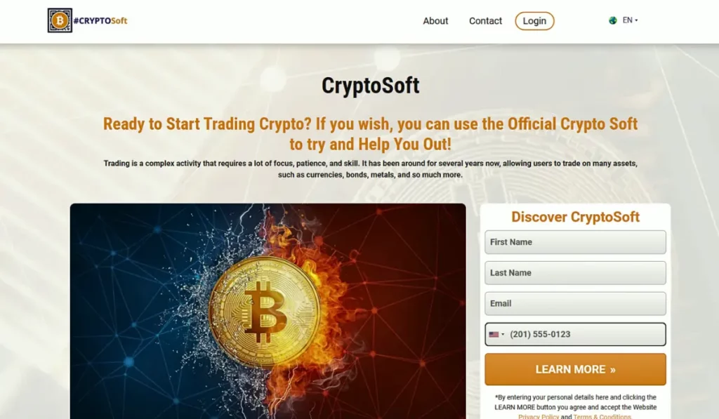CryptoSoft Trading App