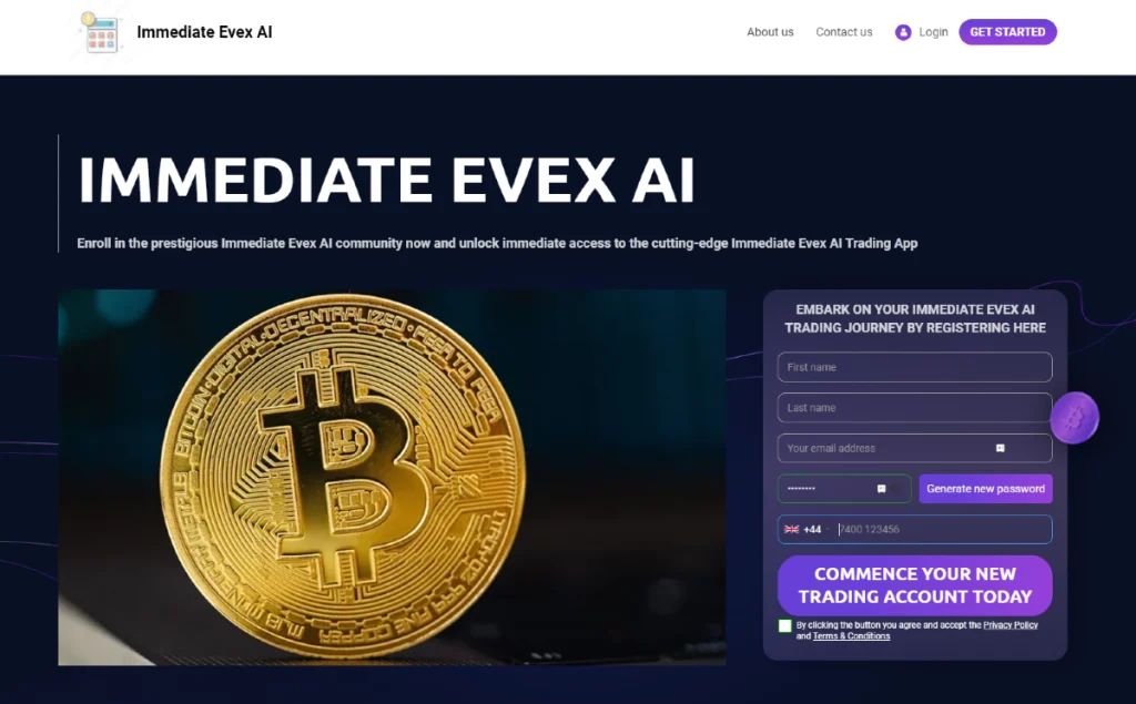 Immediate Evex Website