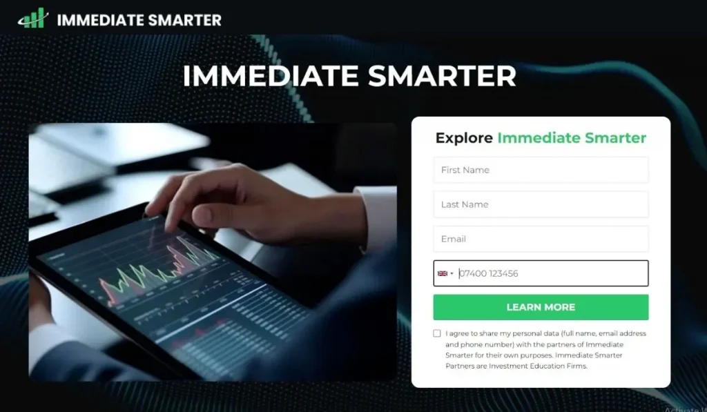 user interface for Immediate Smarter