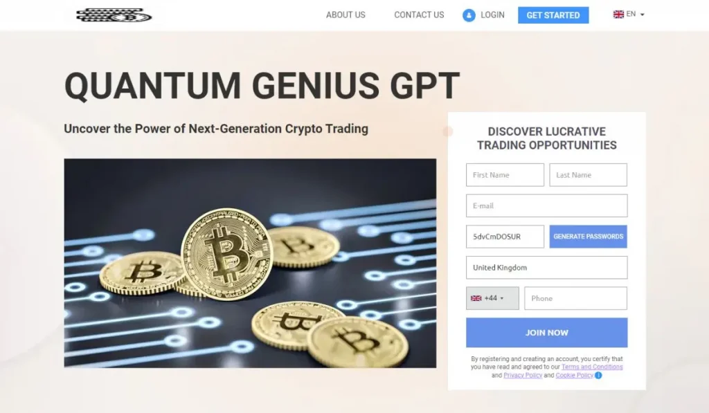 website for Quantum Genius GPT 