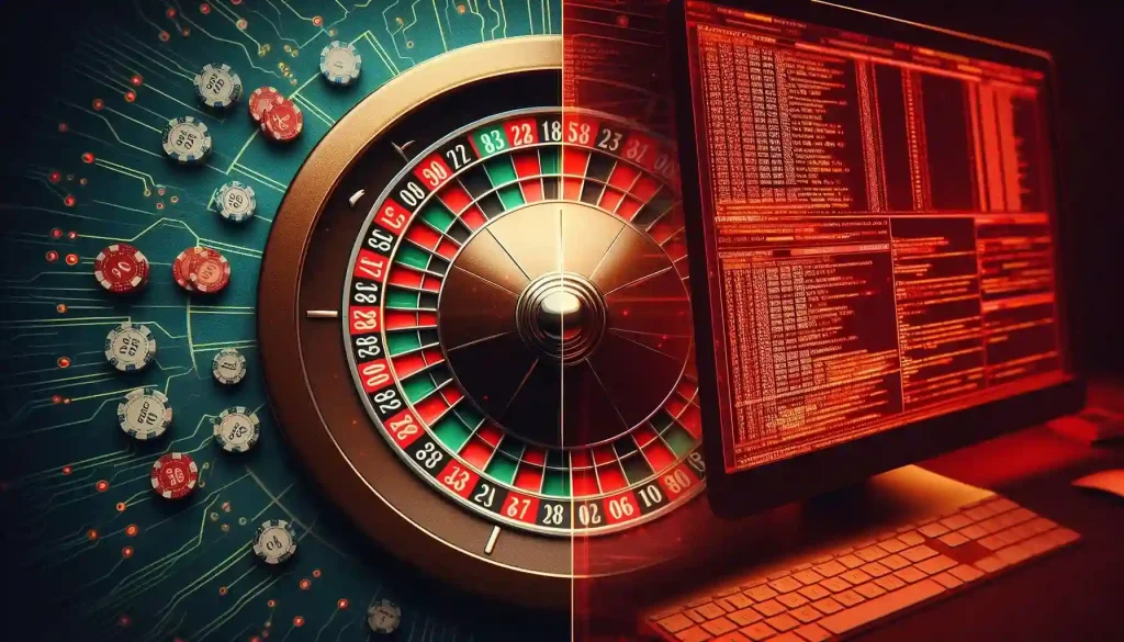 Roulette wheel and error code: Chance vs. control in online gambling.