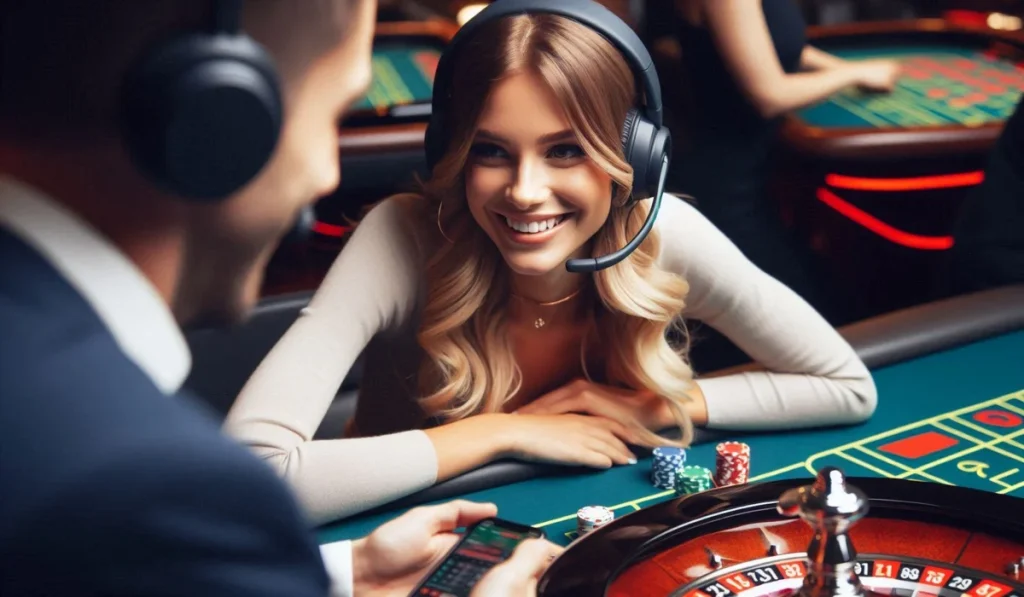 Live Casino Dealer Interaction - Friendly Chat