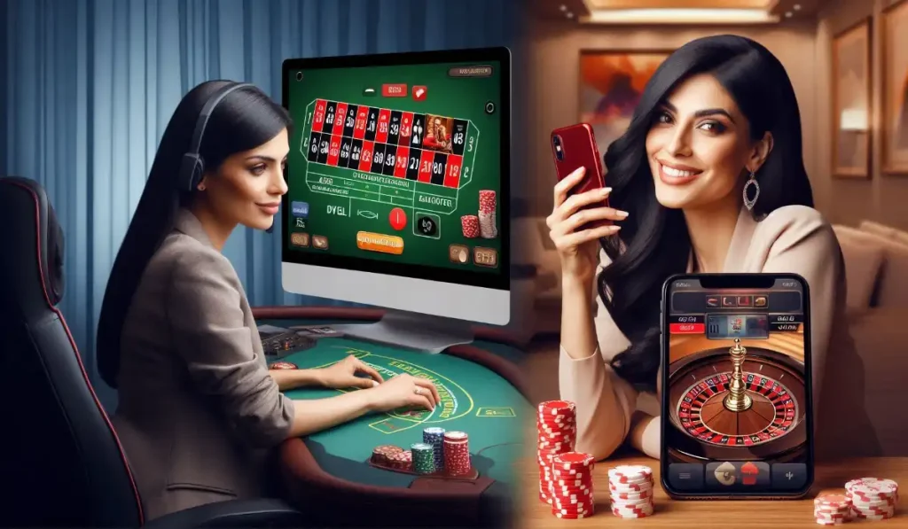 Live Casino Games-Desktop or Mobile