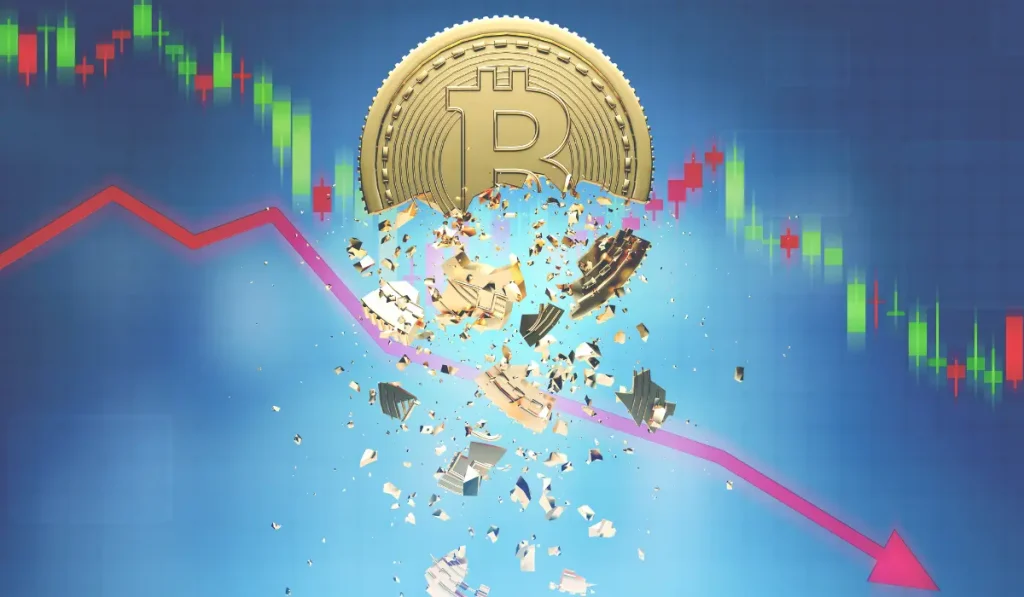 bitcoin price hits low