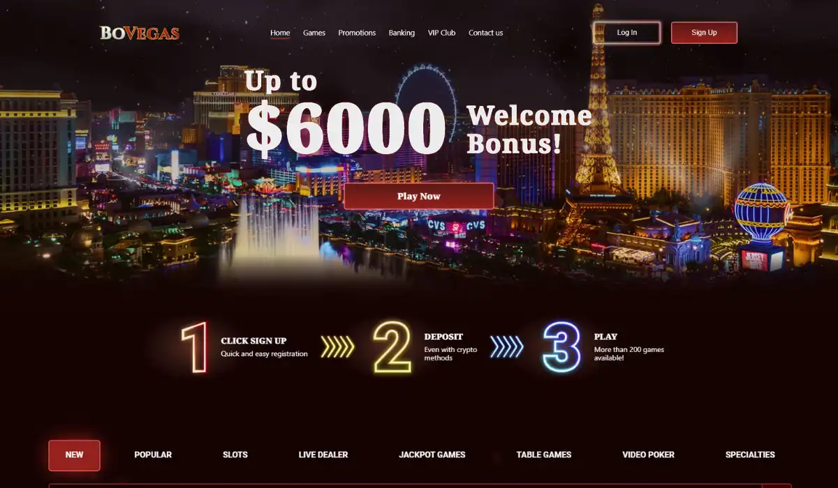 BoVegas Crypto casino