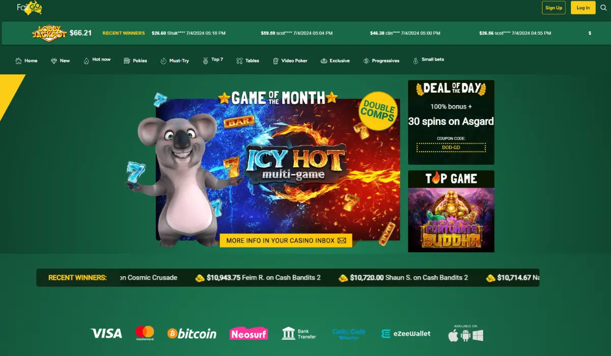 Fairgo Bitcoin casino