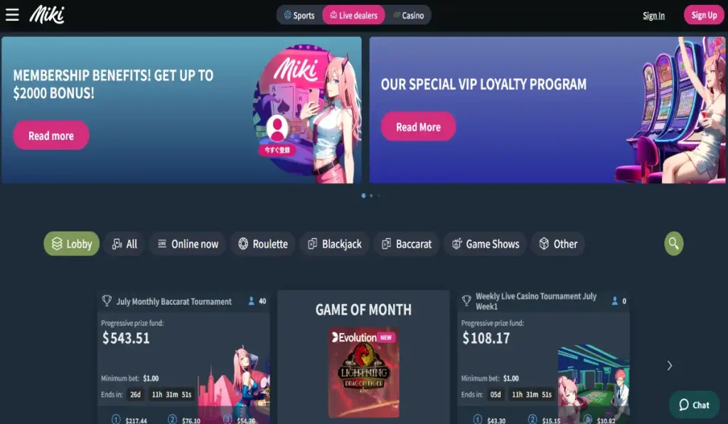 Miki Online Casino Review