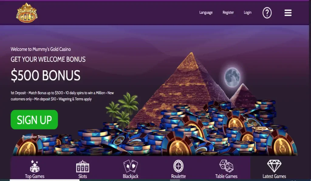 Mummys Gold Online Casino Review