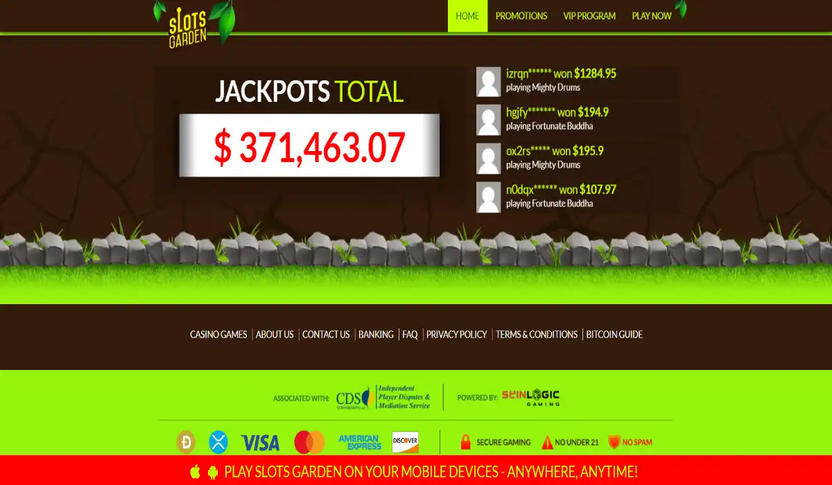 Slots Garden Casino Online