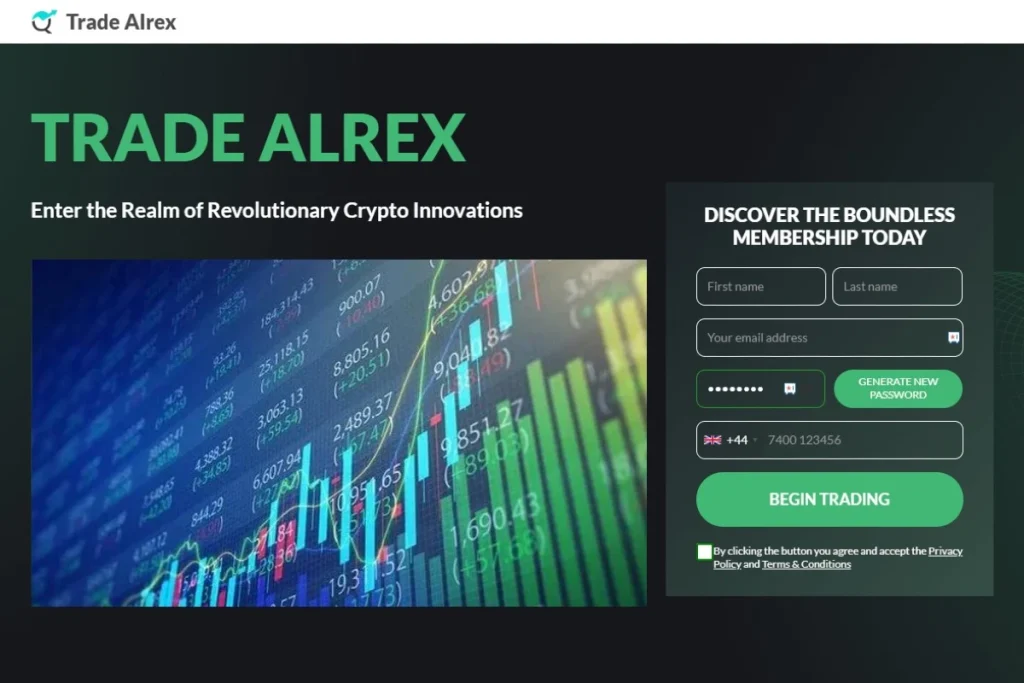 Trade Alrex official website