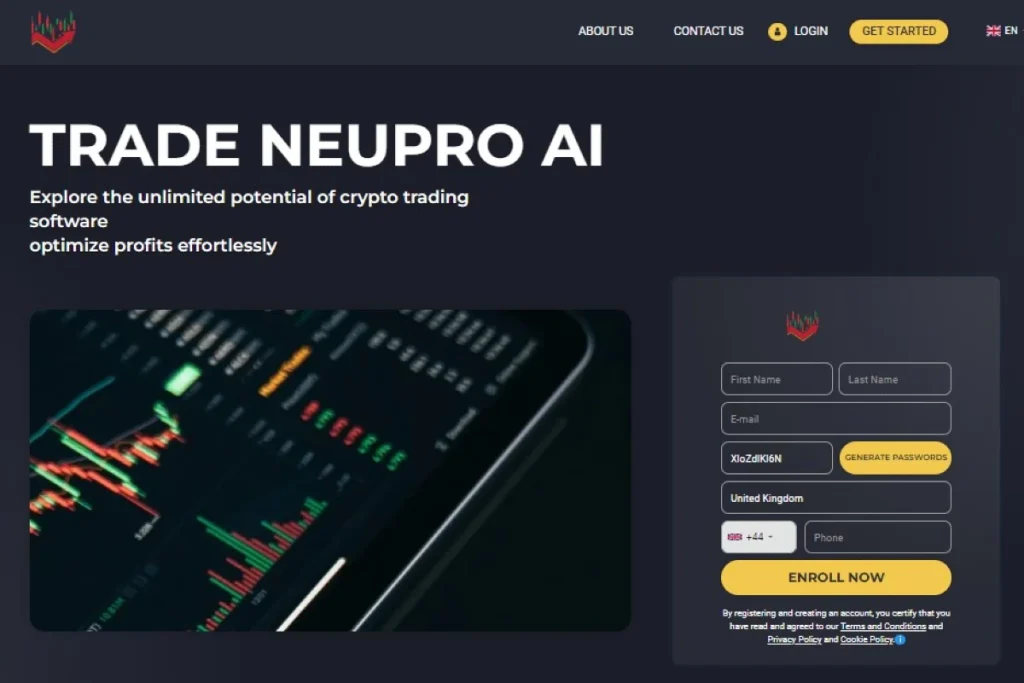 Trade Neupro AI website official