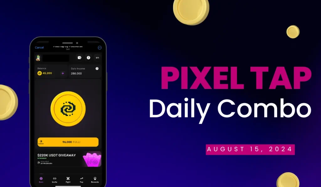 Pixel Tap Daily Combo August fifteen