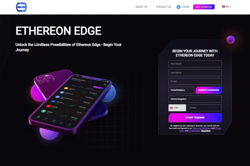 Ethereon Edge website official