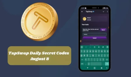 TapSwap Daily Secret Codes for August 8