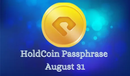 HoldCoin Passphrase 2024 August 31