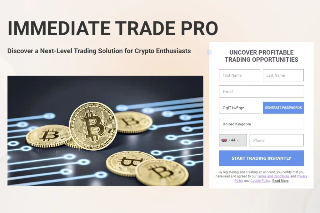 Immediate Trade Pro official website