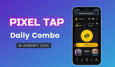 Pixel Tap Daily Combo for 16 August 2024