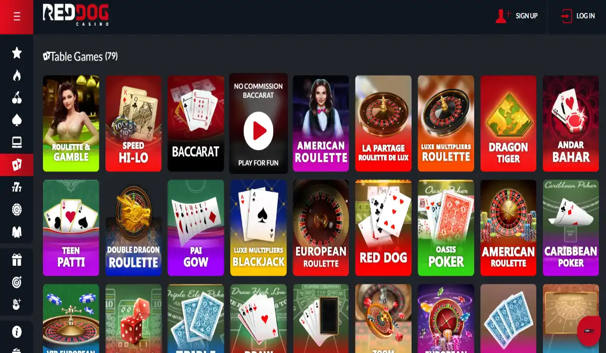 Red Dog Casino Online