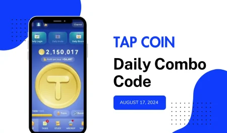 TapCoin Daily Combo Code for August 17