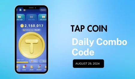 Tap coin Daily Combo Code Aug 29