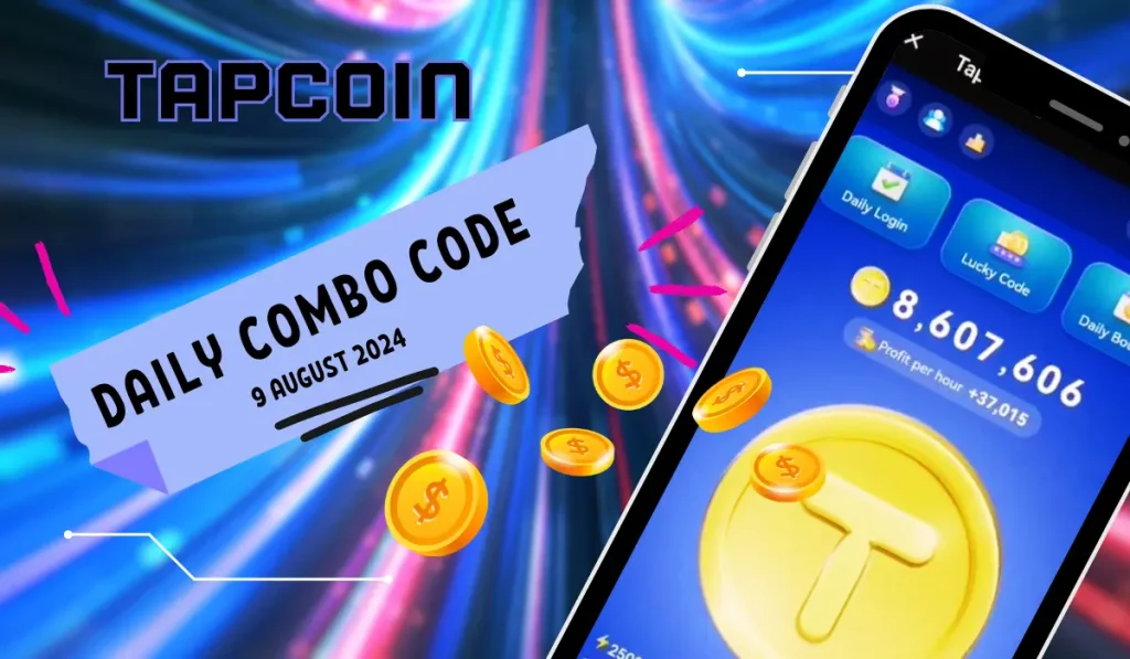 TapCoin Daily Combo code For 9 Aug