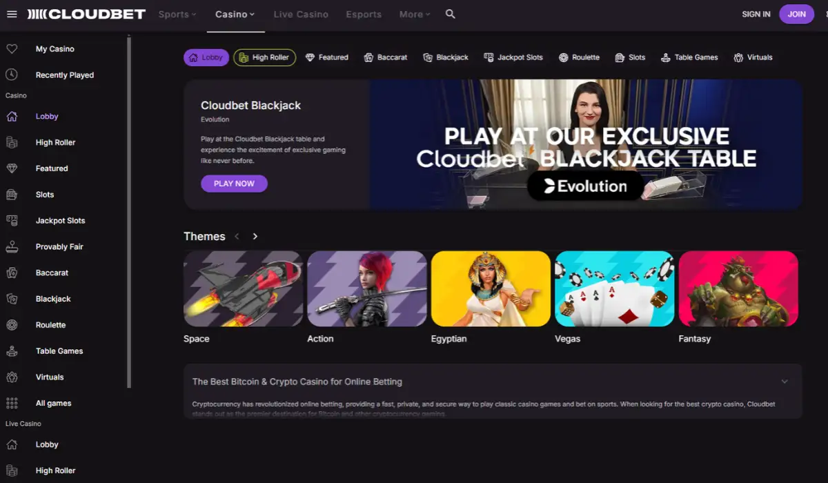 Cloudbet Mastercard Casino