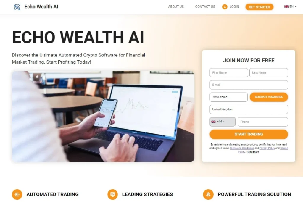 Echo Wealth AI website