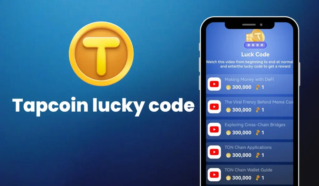 Tapcoin Lucky Code September 20