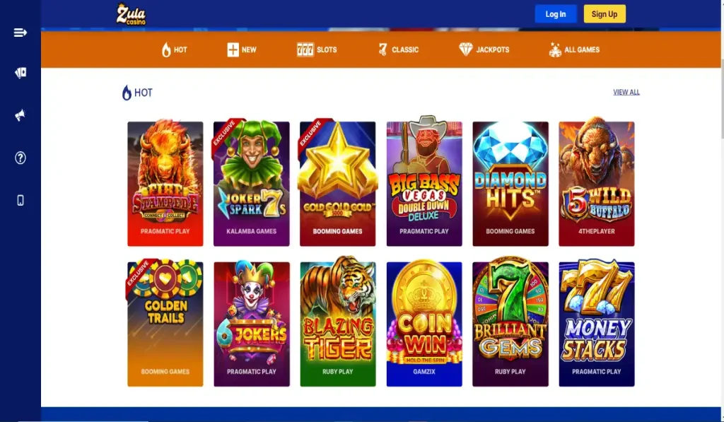 Zula Casino Games