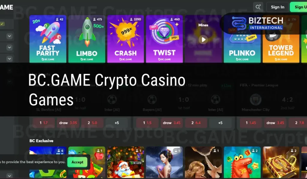 BC.GAME Crypto Casino Games