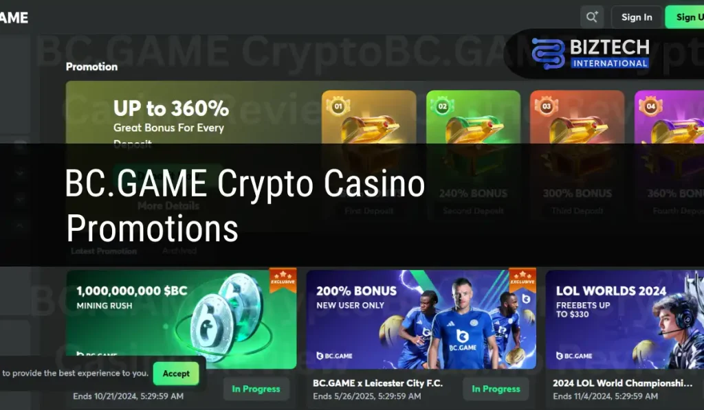 BC.GAME Crypto Casino Promotions